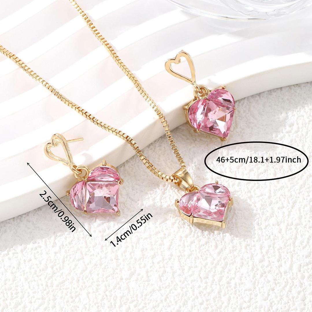 Gold Plated Zircon Necklace Set